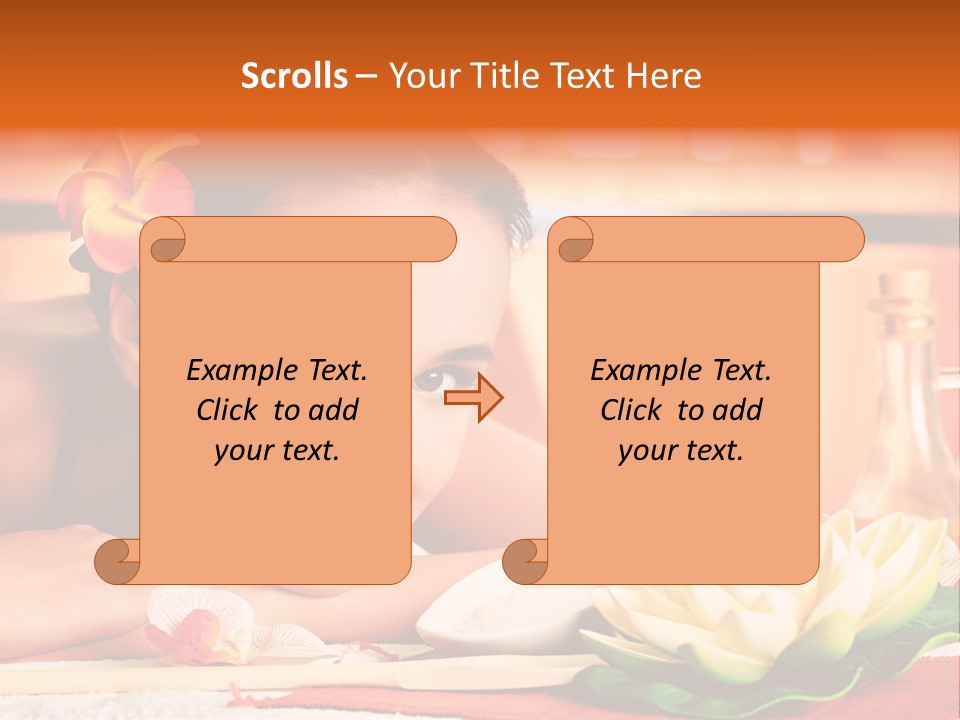 Girl Indoor Spa PowerPoint Template