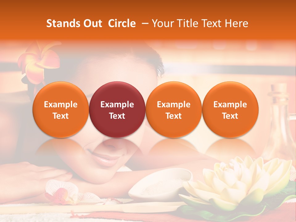 Girl Indoor Spa PowerPoint Template