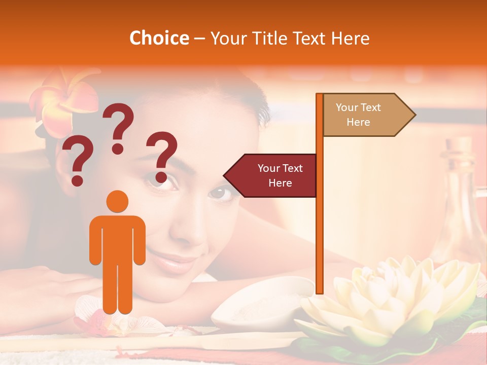 Girl Indoor Spa PowerPoint Template