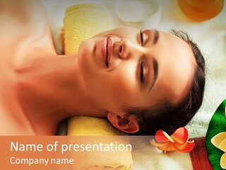 Aromatherapy Moisturizing Smile PowerPoint Template