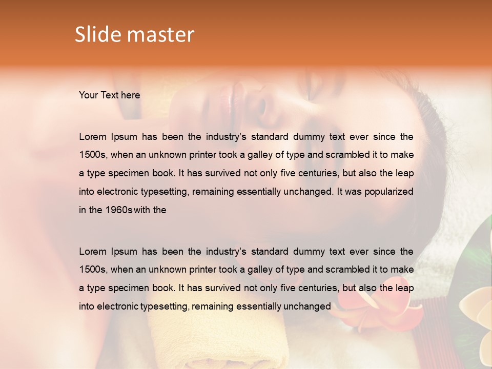 Aromatherapy Moisturizing Smile PowerPoint Template