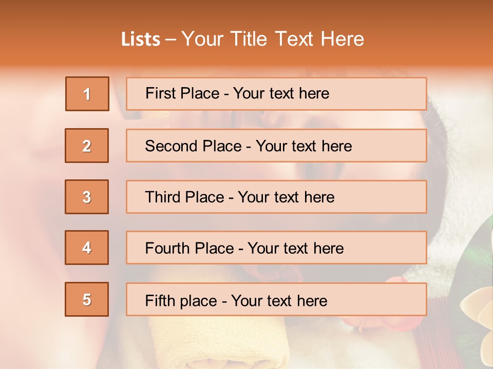 Aromatherapy Moisturizing Smile PowerPoint Template