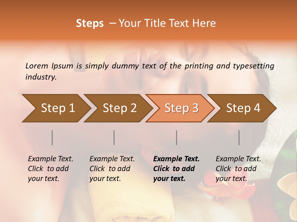 Aromatherapy Moisturizing Smile PowerPoint Template