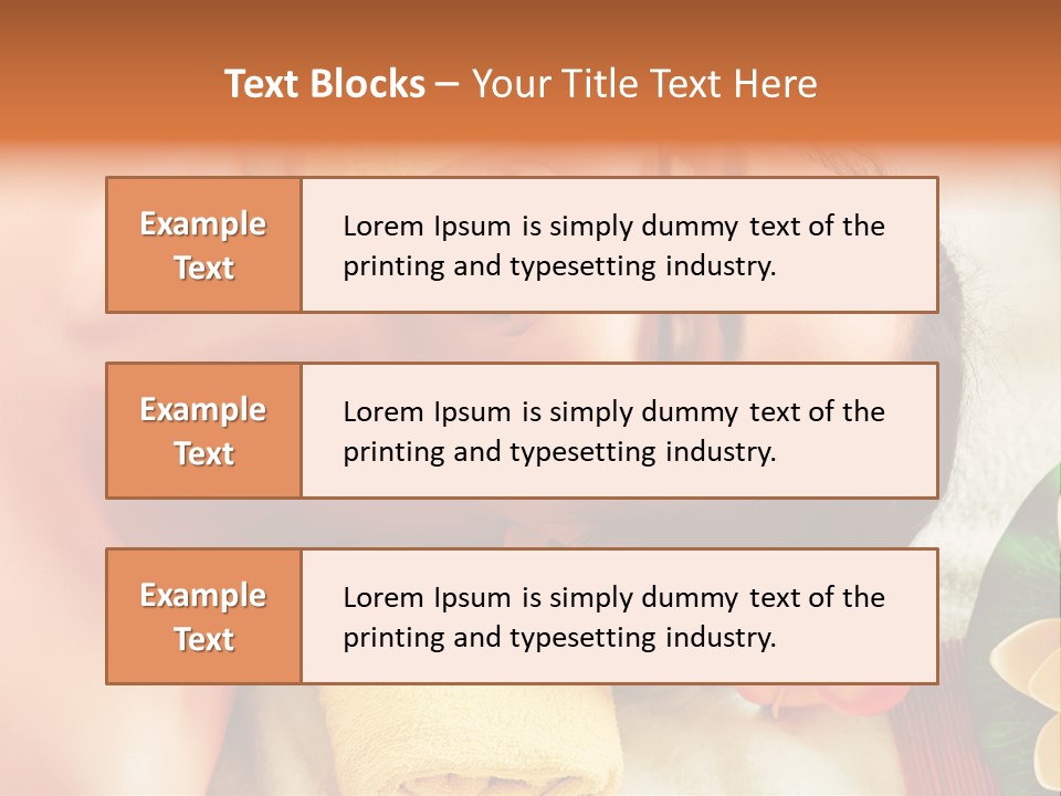 Aromatherapy Moisturizing Smile PowerPoint Template
