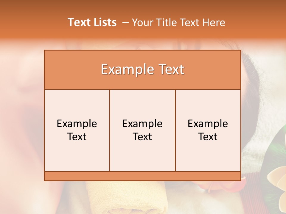 Aromatherapy Moisturizing Smile PowerPoint Template