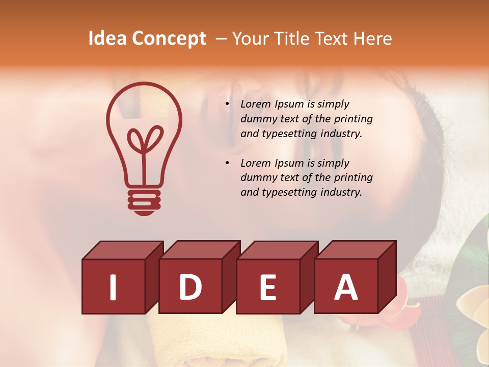 Aromatherapy Moisturizing Smile PowerPoint Template