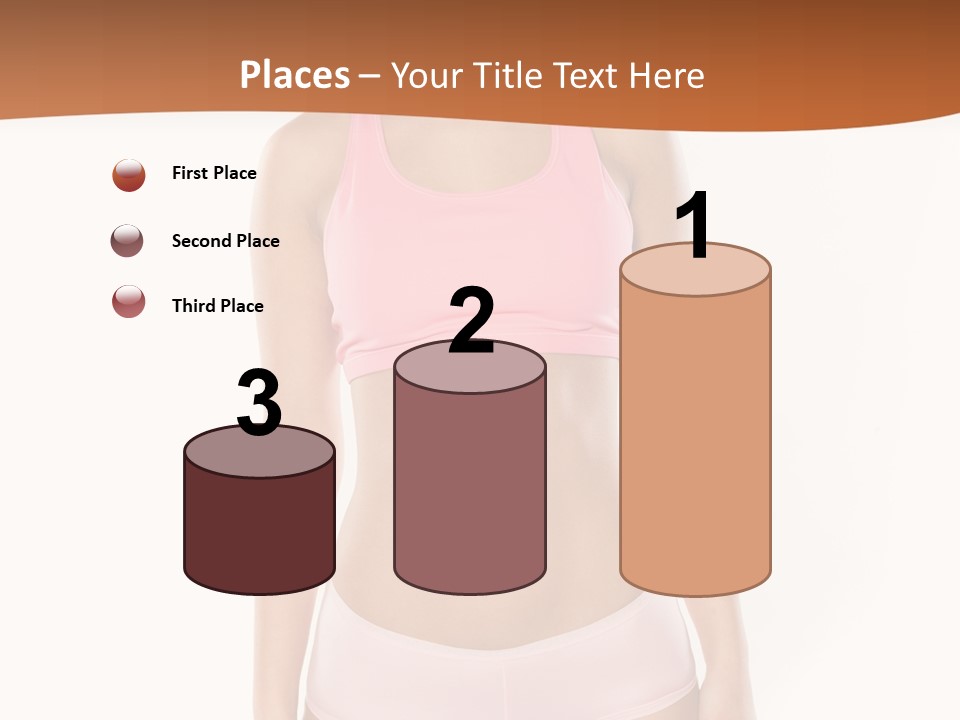 Brunette Lady Model PowerPoint Template