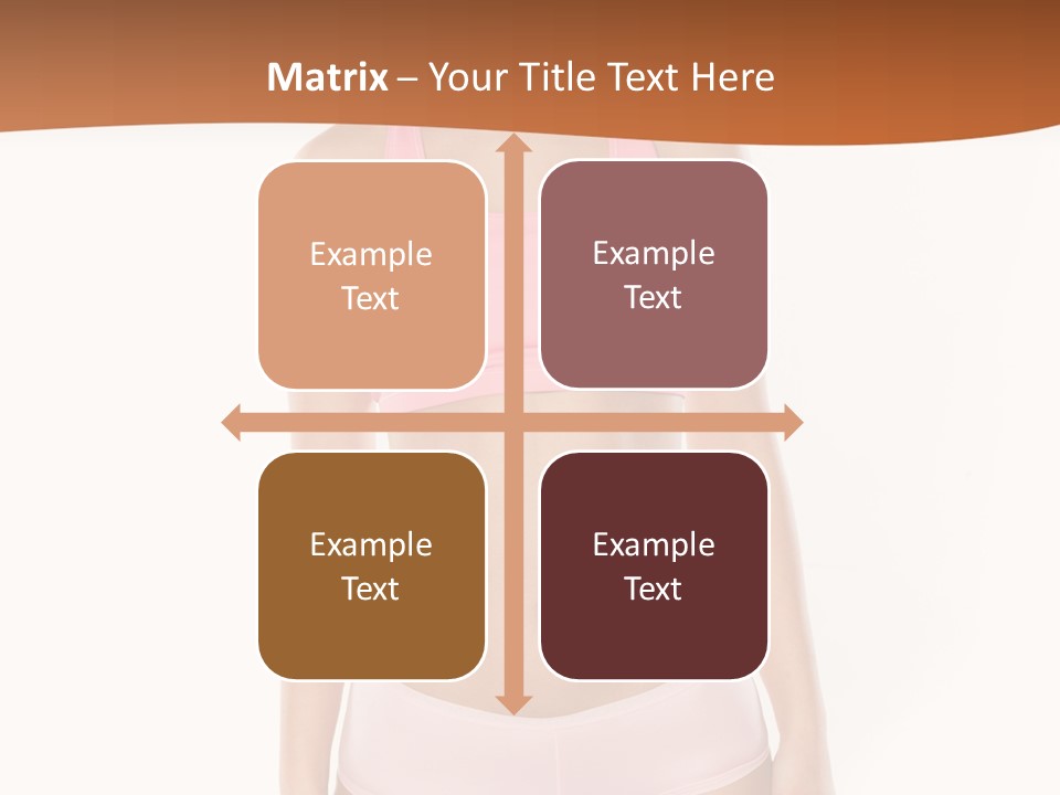 Brunette Lady Model PowerPoint Template