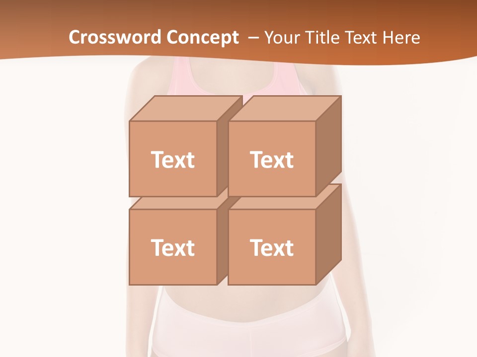 Brunette Lady Model PowerPoint Template