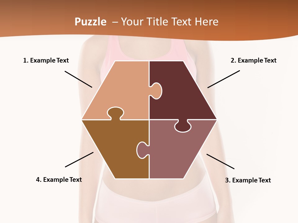 Brunette Lady Model PowerPoint Template