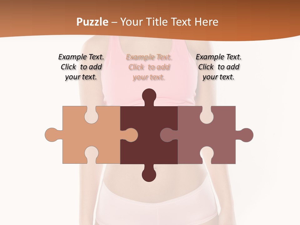 Brunette Lady Model PowerPoint Template