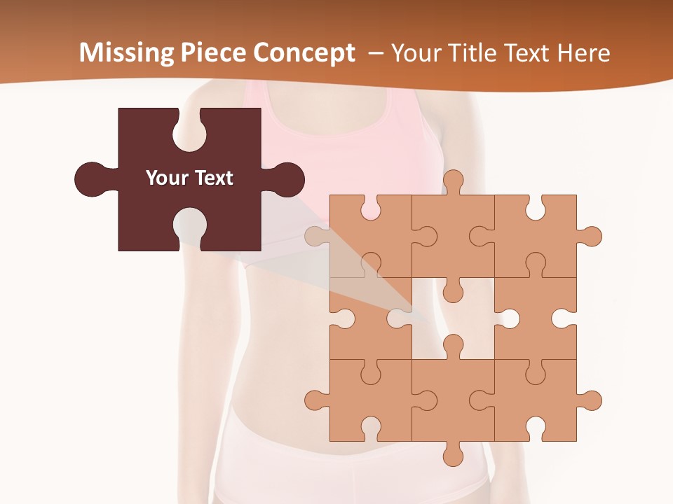 Brunette Lady Model PowerPoint Template