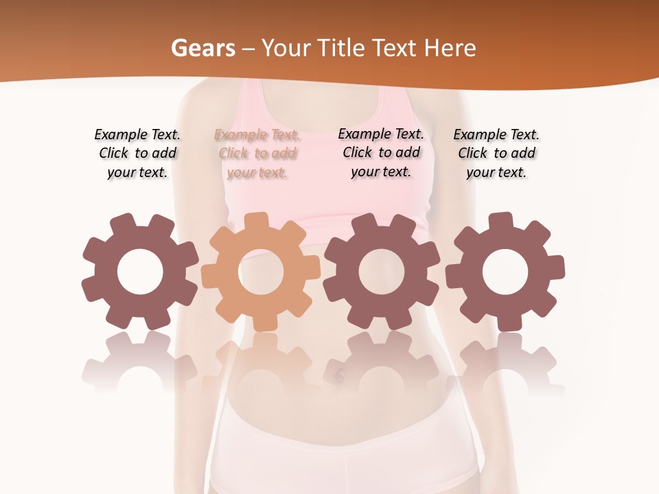 Brunette Lady Model PowerPoint Template