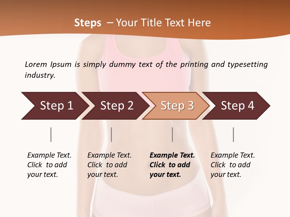 Brunette Lady Model PowerPoint Template