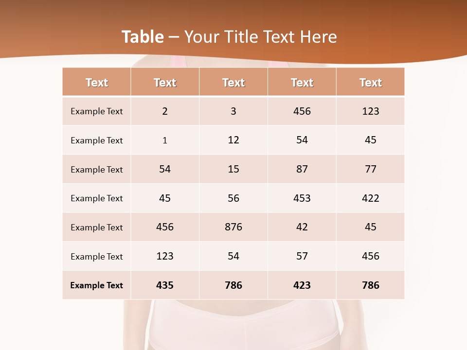 Brunette Lady Model PowerPoint Template