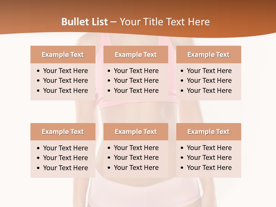 Brunette Lady Model PowerPoint Template