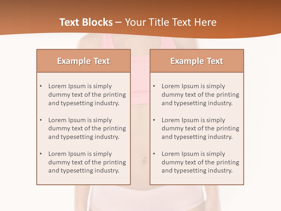 Brunette Lady Model PowerPoint Template