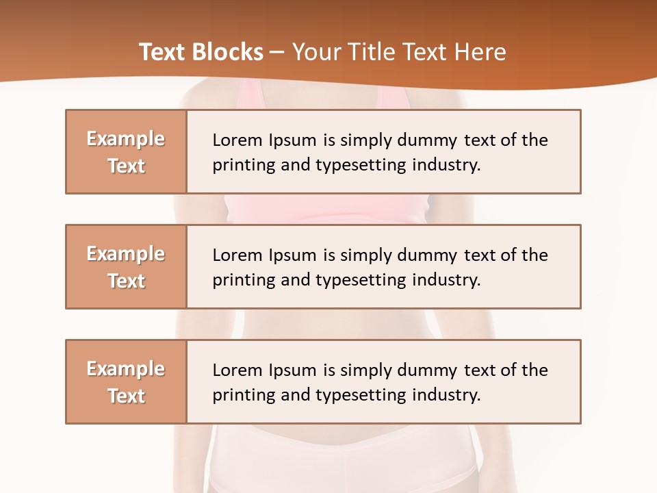 Brunette Lady Model PowerPoint Template