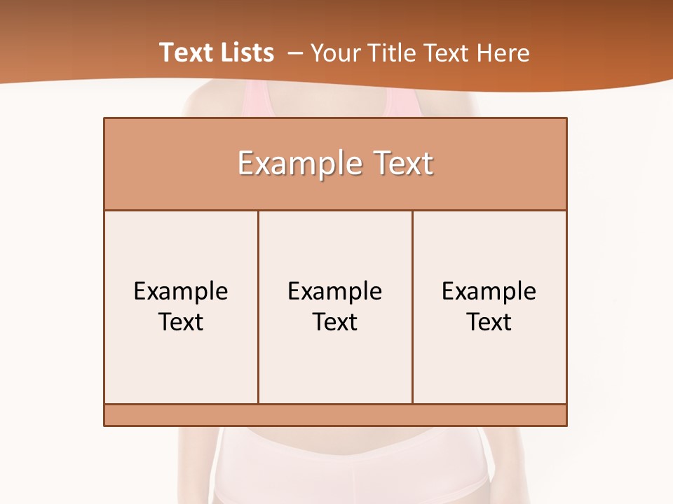 Brunette Lady Model PowerPoint Template