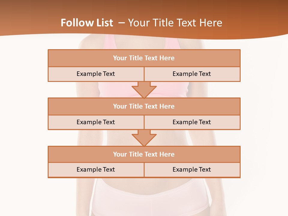 Brunette Lady Model PowerPoint Template