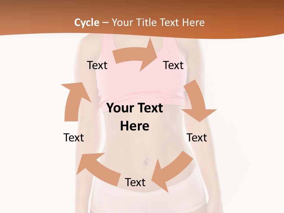 Brunette Lady Model PowerPoint Template