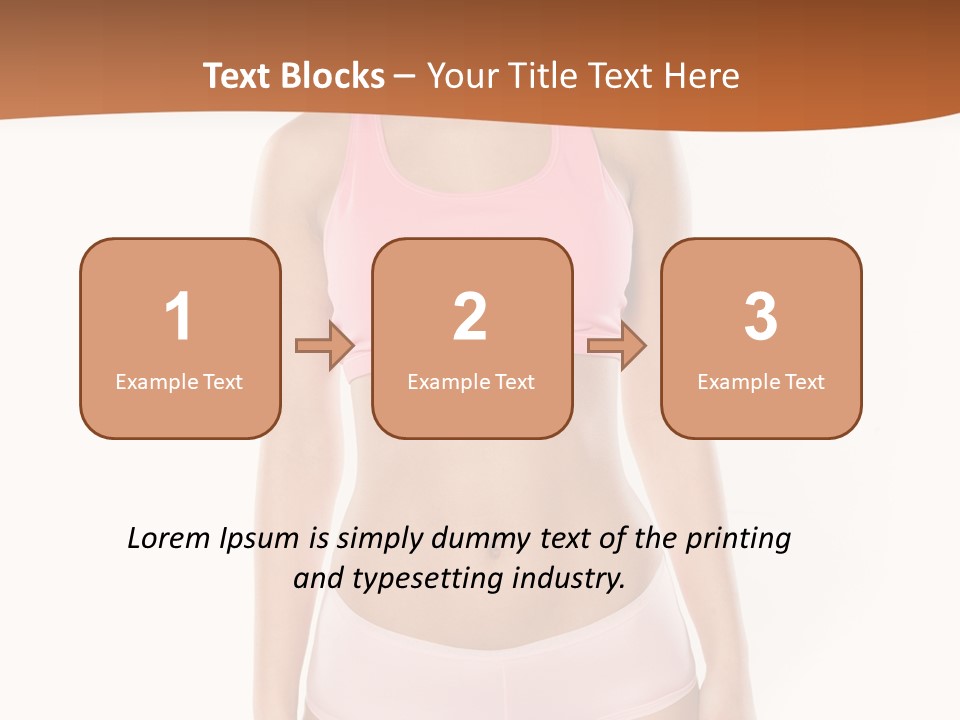 Brunette Lady Model PowerPoint Template