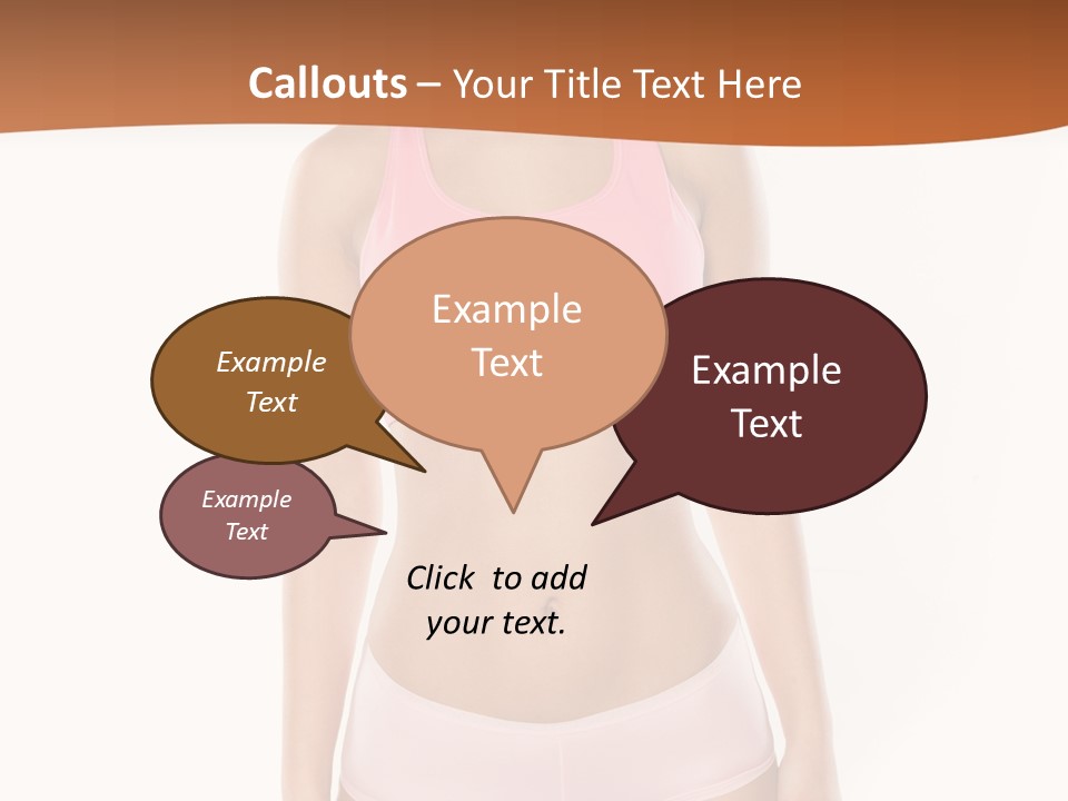 Brunette Lady Model PowerPoint Template