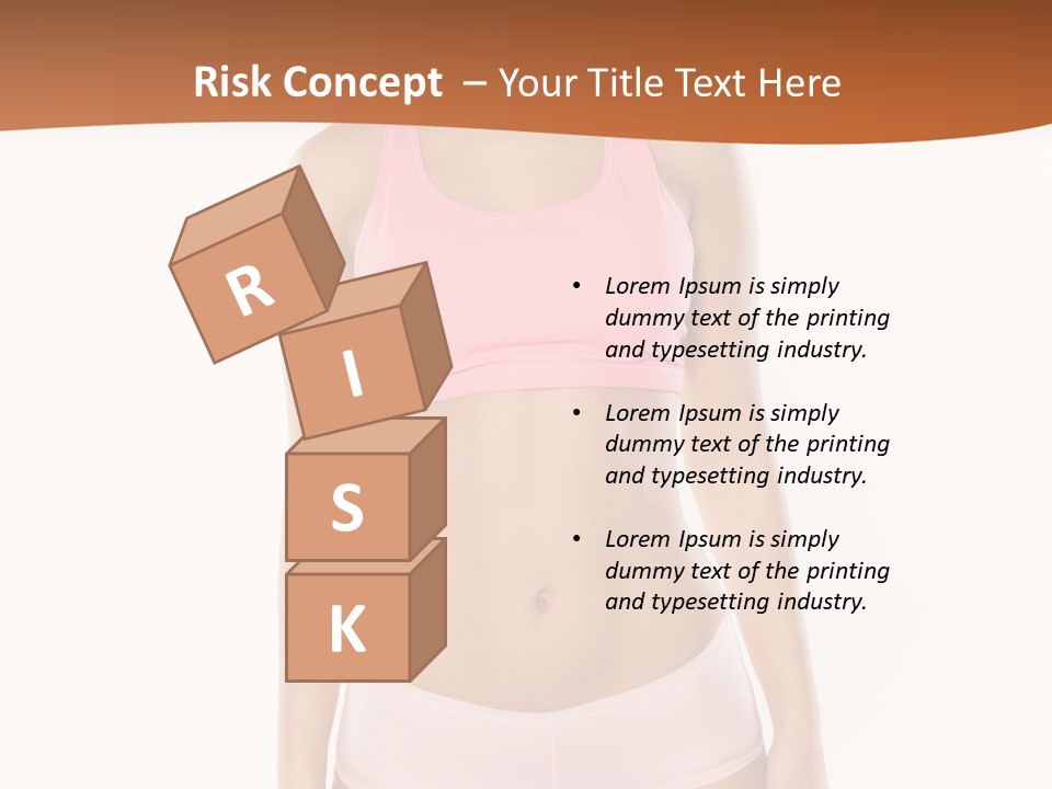 Brunette Lady Model PowerPoint Template