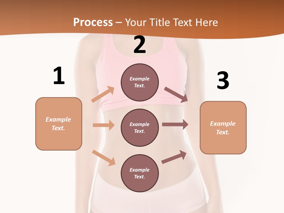 Brunette Lady Model PowerPoint Template