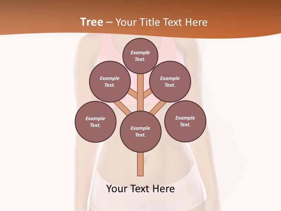 Brunette Lady Model PowerPoint Template