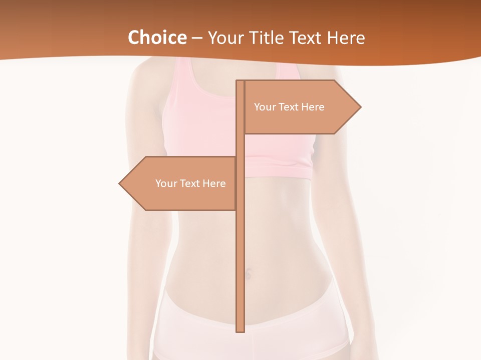 Brunette Lady Model PowerPoint Template