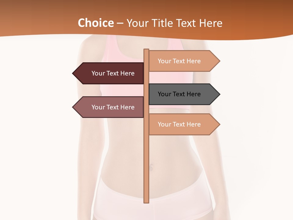 Brunette Lady Model PowerPoint Template