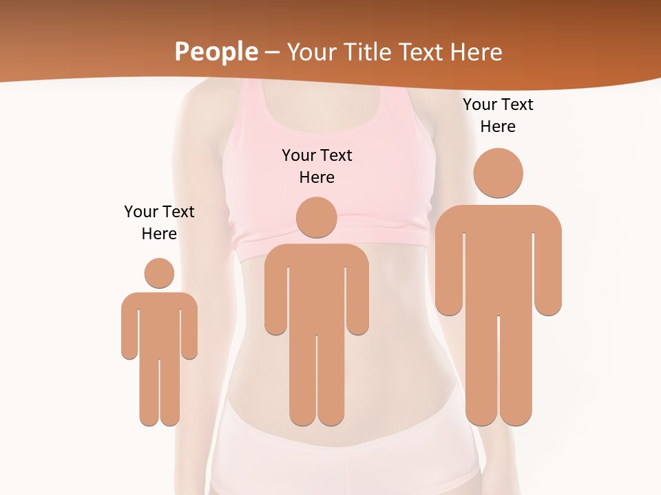 Brunette Lady Model PowerPoint Template