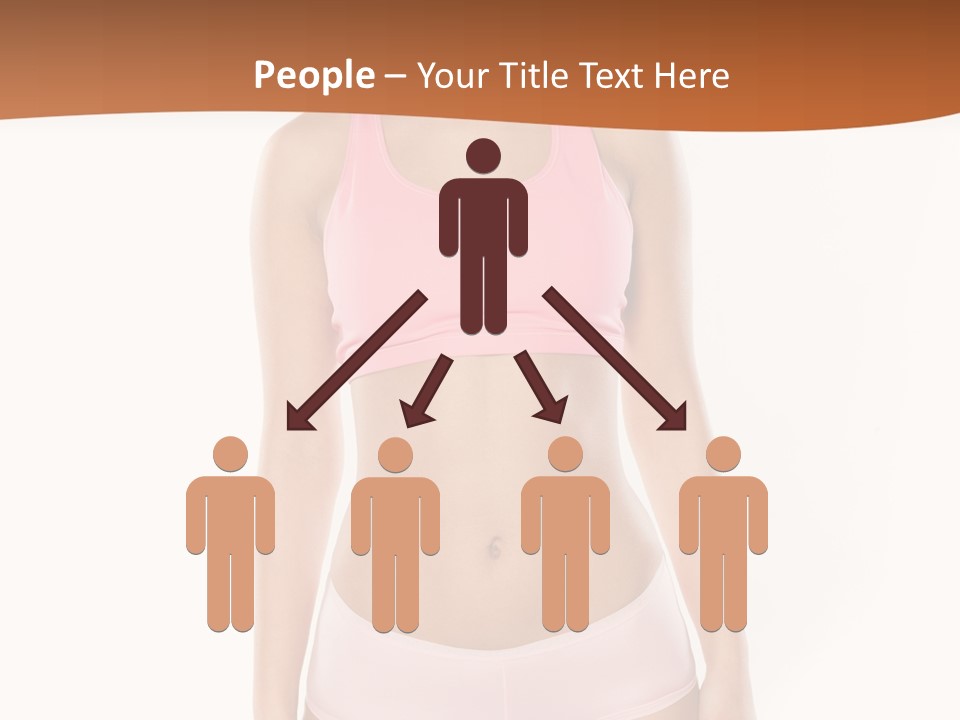 Brunette Lady Model PowerPoint Template