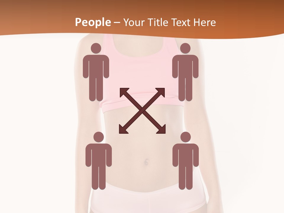 Brunette Lady Model PowerPoint Template