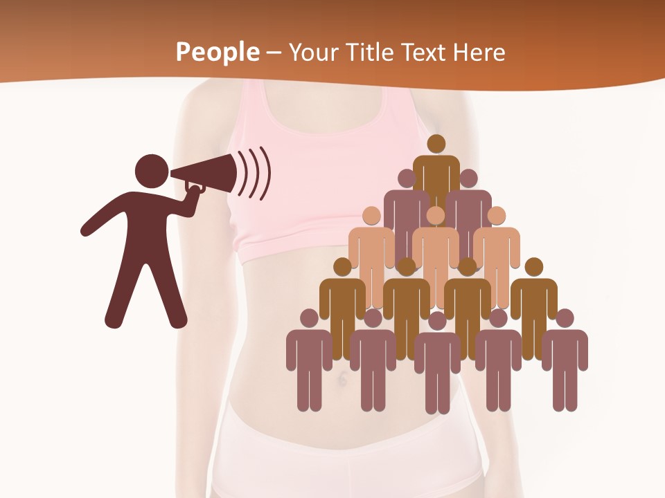 Brunette Lady Model PowerPoint Template