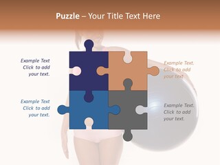 Fit Lady Body PowerPoint Template