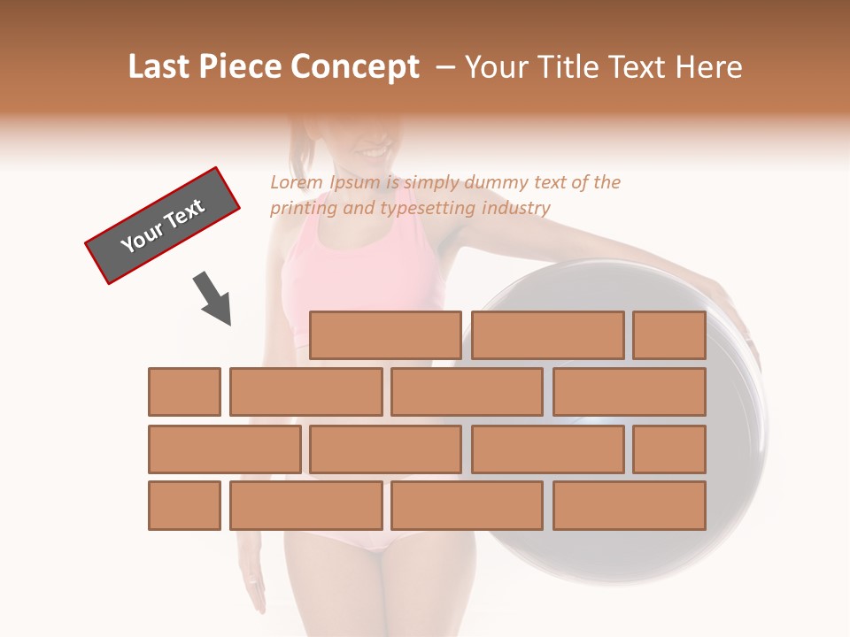 Fit Lady Body PowerPoint Template