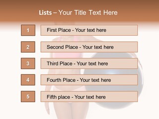 Fit Lady Body PowerPoint Template