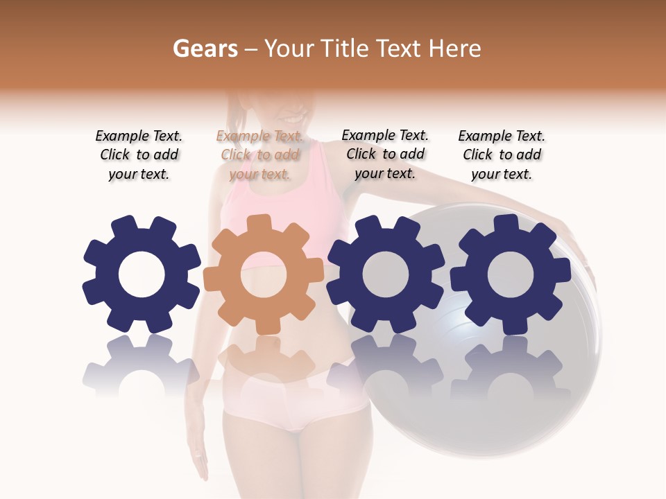 Fit Lady Body PowerPoint Template