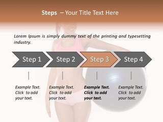 Fit Lady Body PowerPoint Template