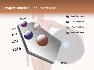 Fit Lady Body PowerPoint Template