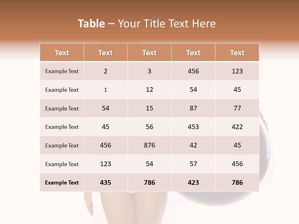 Fit Lady Body PowerPoint Template