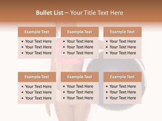 Fit Lady Body PowerPoint Template