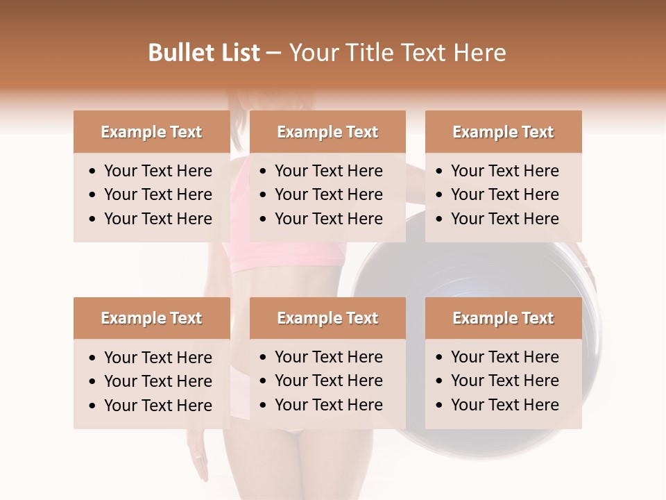 Fit Lady Body PowerPoint Template