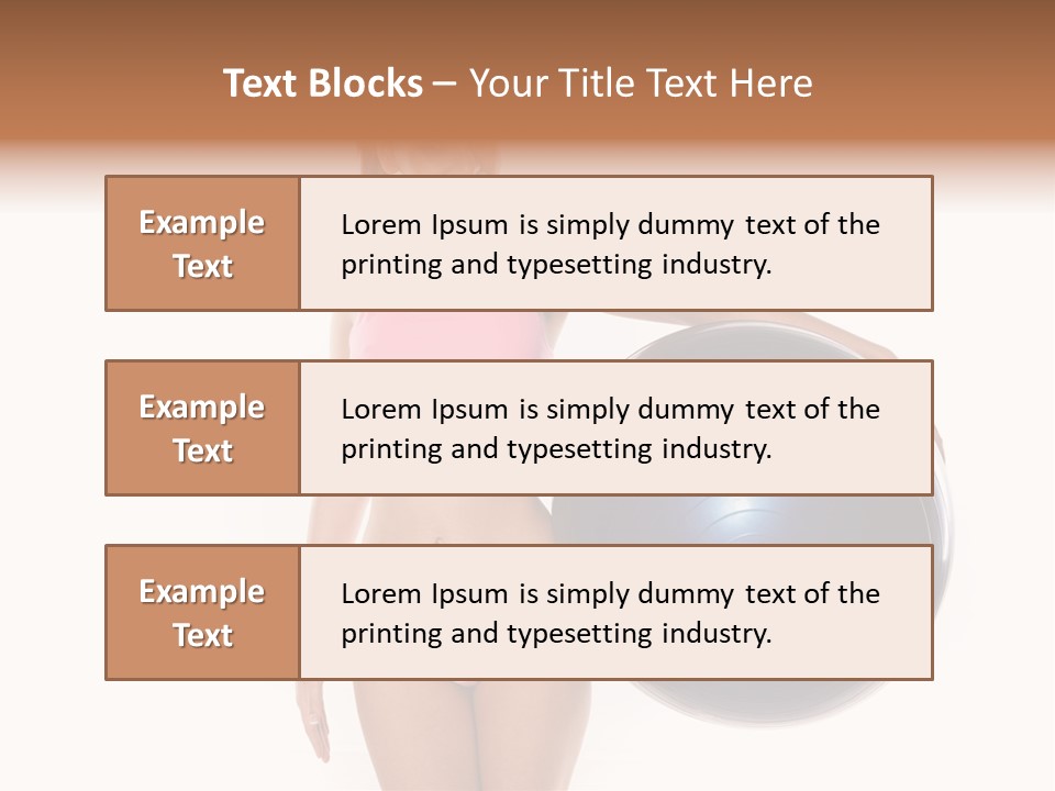 Fit Lady Body PowerPoint Template