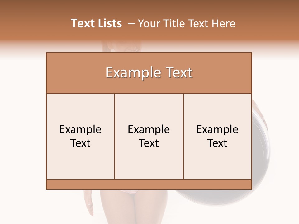 Fit Lady Body PowerPoint Template