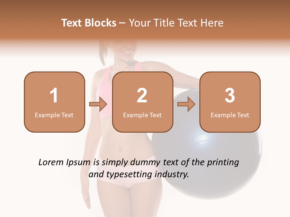 Fit Lady Body PowerPoint Template