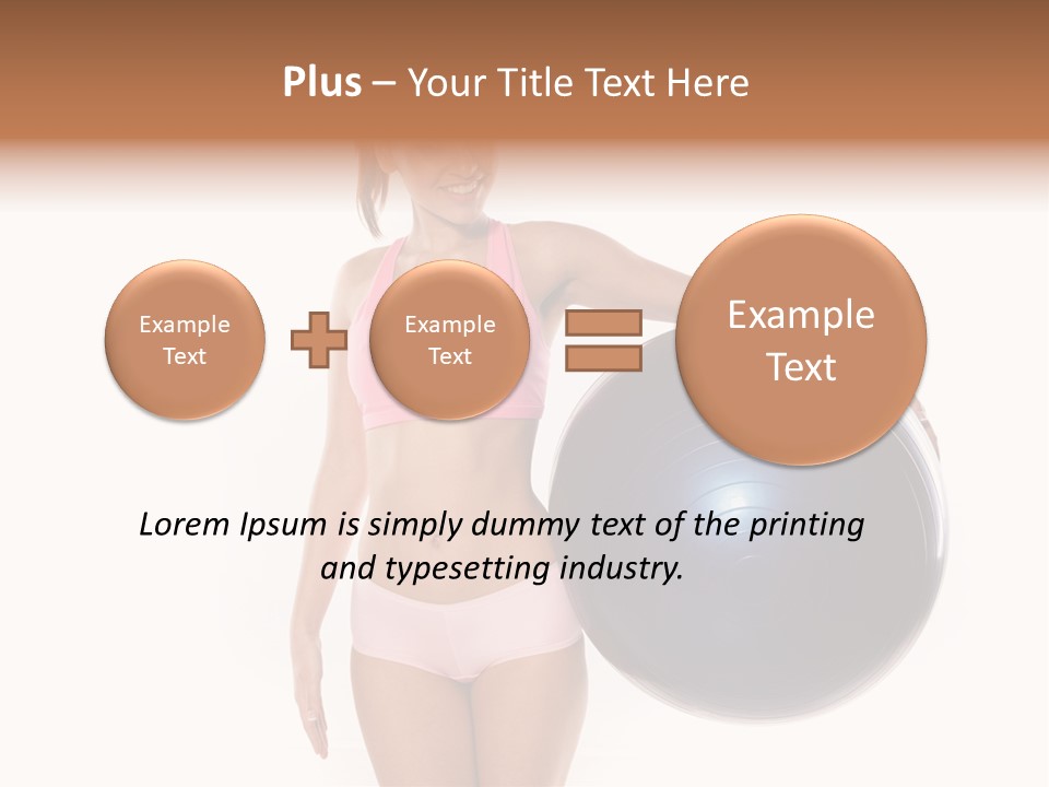 Fit Lady Body PowerPoint Template