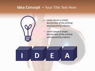 Fit Lady Body PowerPoint Template